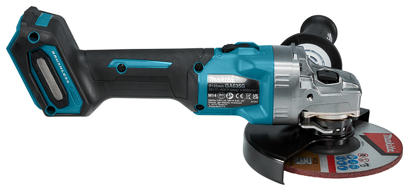 Угловая шлифовальная машина 150 мм, 40В XGT Makita GA035GZ