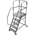 Лестница с площадкой 5 ступеней Krause 820037