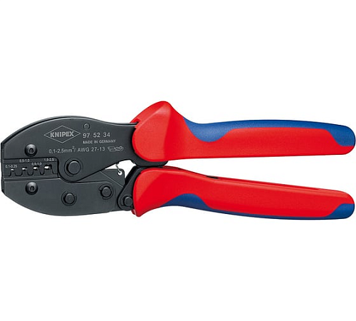Пресс-клещи 220 мм 3 гнезда 0.5-6.0 мм² KNIPEX  KN-975235