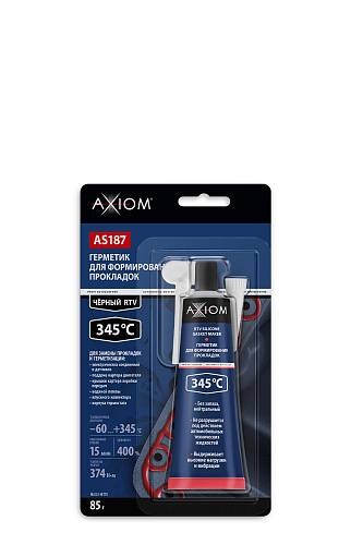 Герметик силиконовый черный AXIOM AS187