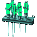 Набор отвёрток Kraftform Plus Lasertip + подставка, 6 пр., WERA WE-105622