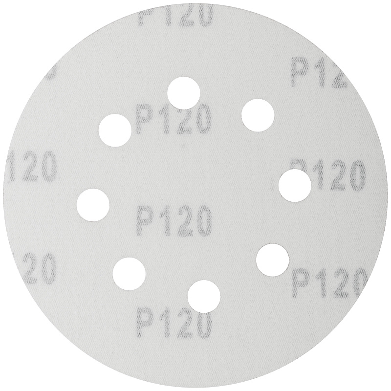 Круги шлифовальные с отверстиями 125(8)мм Р120 FIT 5шт. 39666