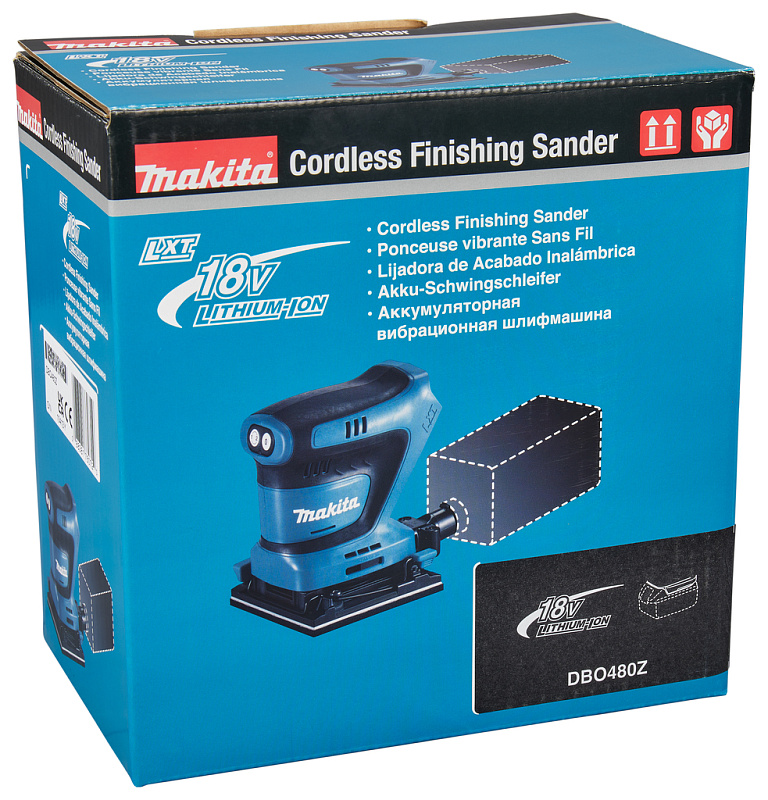 Вибрационная шлифовальная машина Makita 18В LXT DBO480Z