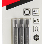 Бита HEX4.0, 50 мм, E-form (MZ), 3 шт Makita B-25454 B-25454
