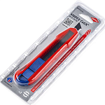 Нож универсальный 165мм для отламывающихся лезвий на 18мм KNIPEX CutiX KN-9010165BK