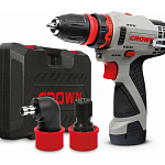 Дрель-шуруповерт 30 Нм, 12В (push-in) CROWN CT21072HQX-2 BMC