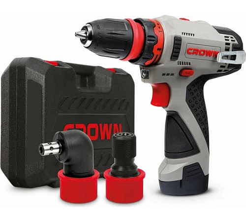Дрель-шуруповерт 30 Нм, 12В (push-in) CROWN CT21072HQX-2 BMC