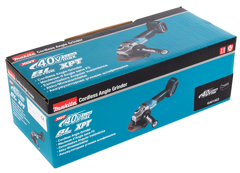 Угловая шлифовальная машина 125 мм, 40В XGT Makita GA013GZ