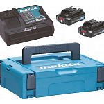 Набор 12В АКБ 2.0Ач BL1021B (2 шт.) + ЗУ DC10SB + кейс MKP1 Makita 197658-5