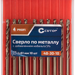 Сверло по металлу 3x61мм с кобальтом 5% CUTOP Profi (10 шт) 48-30-10