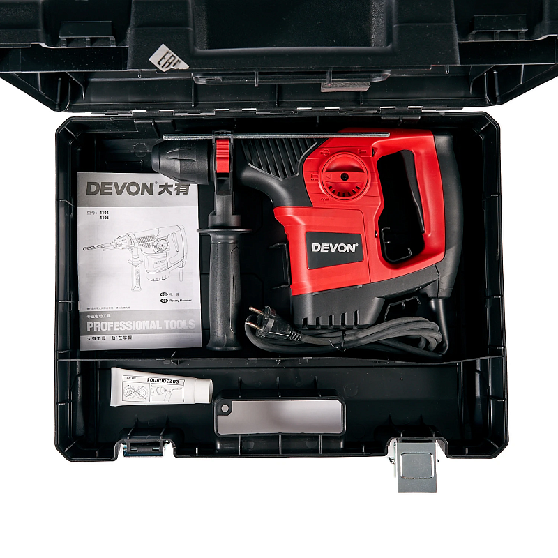 Электрический перфоратор SDS-plus 4,8 Дж, DEVON 1104
