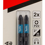 Бита Impact Black PH2, 50 мм, E-form, 2 шт Makita B-63725 B-63725